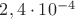 $2,4\cdot10^{-4}$