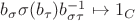 $b_{\sigma} \sigma (b_{\tau})b_{\sigma \tau}^{-1} \mapsto  1_{C}$