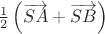 $\frac12\left(\overrightarrow{SA}+\overrightarrow{SB}\right)$