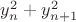 $y_n^2+y_{n+1}^2$