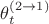 $\theta^{(2\to 1)}_t$