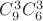 $C_9^3C_6^3$
