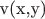 v(x,y)