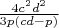 $\frac{4c^2d^2}{3p(cd-p)}$