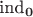 $\mbox{ind}_\mathbf{0}$