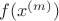 ${f(x^{(m)})}$