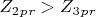 $ Z_2_p_r >Z_3_p_r  $