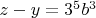 $z-y=3^5b^3$