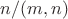 $n/(m,n)$