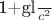 1+\frac {gl} {c^2}$