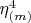 $\[\eta _{\left( m \right)} ^4\] $