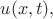 $u(x,t),$