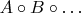 $A\circ B\circ\ldots$