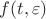 $f(t, \varepsilon)$ $f(t, \varepsilon)$