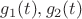 $g_1(t), g_2(t)$