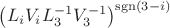 $\left(L_iV_iL_3^{-1}V_3^{-1}\right)^{\operatorname{sgn} (3-i)}$