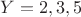 $Y={2,3,5}$