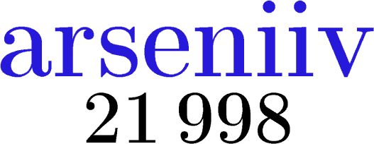 $\tikz[scale=2,transform shape, font=\fontsize{28}\selectfont,black]{
\node at (-.9,0) {\textbf{21}};
\node at (.65,0) {\textbf{998}};
\node at (0,1.1) [scale=1.2,transform shape, font=\fontsize{33}\selectfont,blue!80!brown!100][rotate=0] {\textbf{arseniiv}}
;}$