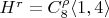 $H^r = C_8^{\rho} \langle 1, 4 \rangle$