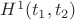 $H^1(t_1,t_2)$