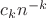 $c_k n^{-k}$