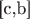 [с,b]$