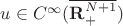$u \in C^\infty(\overline{\mathbf R^{N+1}_+})$