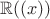 $\mathbb R ((x))$