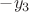 $-y_3$