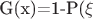G(x)=1-P(\xi