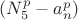 $(N_5^p-a_n^p)$