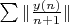 $\sum \|\frac{y(n)}{n+1}\|$