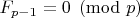 $F_{p-1}=0 \pmod p$