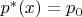 $p^*(x)=p_0$