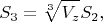 $$S_{3}=\sqrt[3]{V_{z}}S_{2},$$