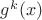 $g^k(x)$