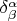 $\delta^\alpha_\beta$