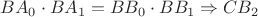 $BA_0 \cdot BA_1=BB_0 \cdot BB_1 \Rightarrow CB_2$