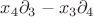 $x_4\partial_3-x_3\partial_4$