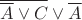 $\overline{\overline{A} \vee C}\vee \overline{A}$