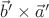 $\vec b' \times \vec a'$