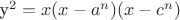 y^2=x(x-a^n)(x-c^n)