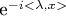 e^{-i<\lambda,x>}