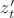 $z^{\prime}_{t}$