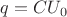 $q = CU_0$