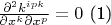 $\frac{\partial ^2 k^{ipk} }{\partial x^k \partial x^p}=0$ (1)