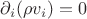 $\partial_{i} (\rho v_i) = 0 $