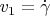 $v_1=\dot\gamma$