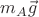$m_A\vec{g}$ $m_A\vec{g}$