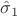 $\hat\sigma_1$